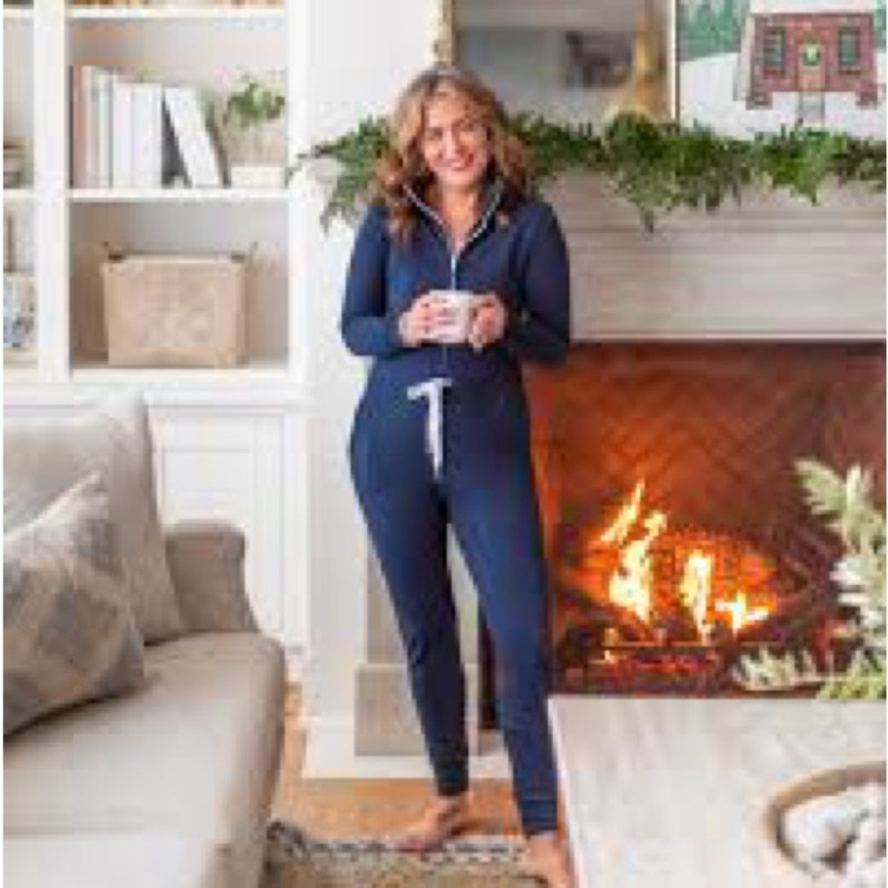 Smash + Tess Shea Romper in Navy